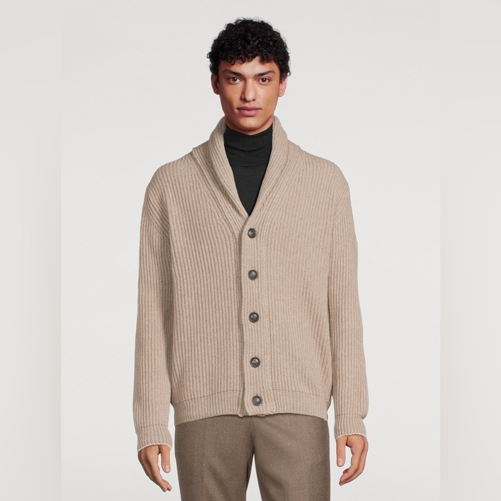 JACK VICTOR
Stayner Cashmere And Wool Shawl Cardigan - Picture 4 of 6